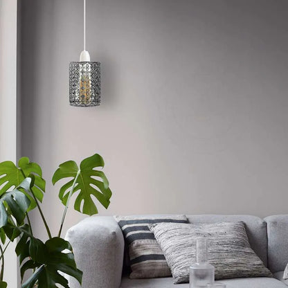 Living Area  | Retro Drum Lampshade Pendant Light 