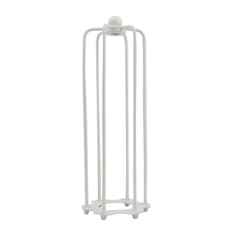 Metal Cage Easy Fit Modern White Lampshade