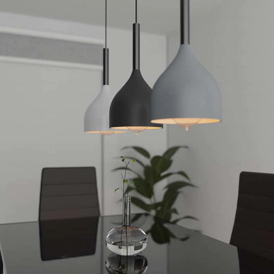 Modern 3 Way Matt Royal Design Pendant Light Finishing Shades-Application Image