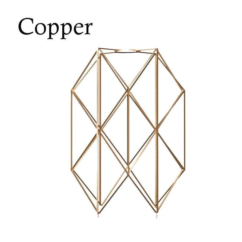 Modern Copper metal shade Wire Cage fit for Bed room 