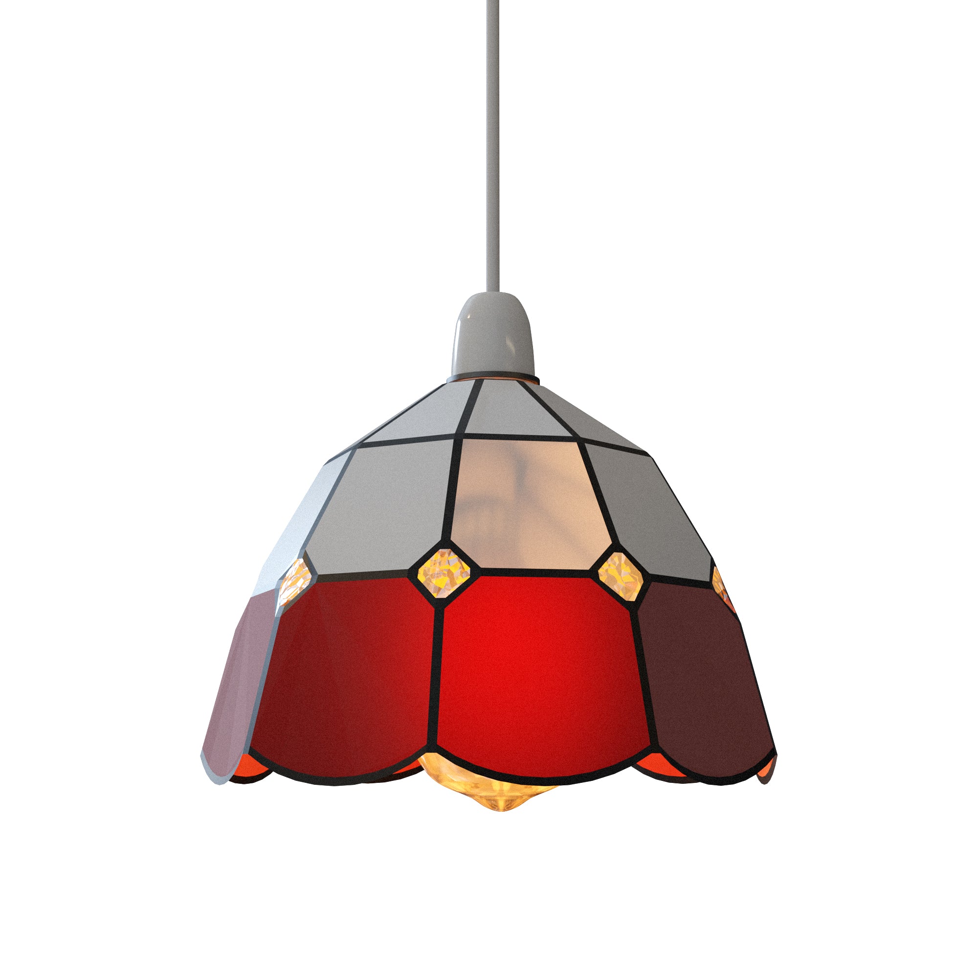 Stained glass sale pendant light