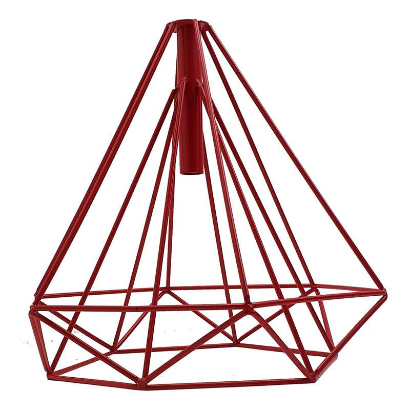 Red Rustic Geometric Cage