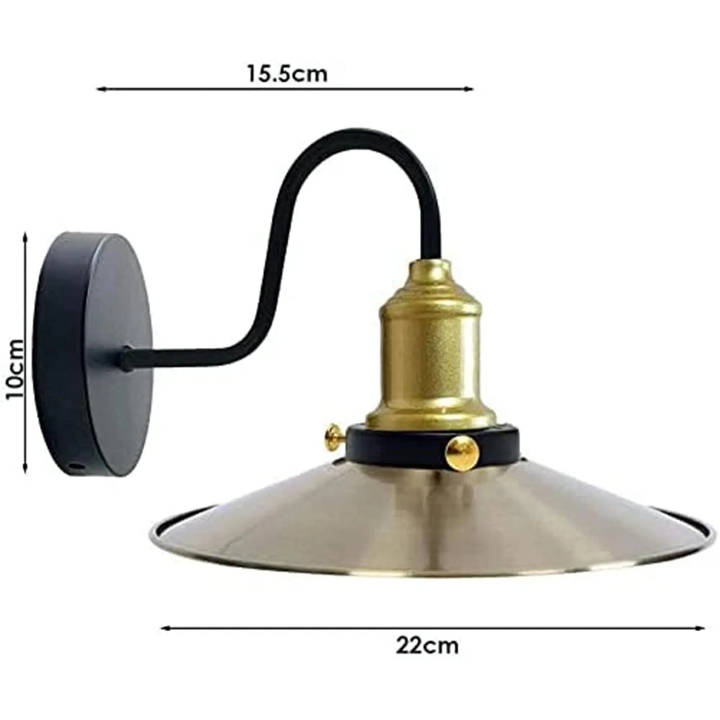 Vintage Retro Industrial Wall Light Shade Metal Lampshade Sconce Wall Lights~3767