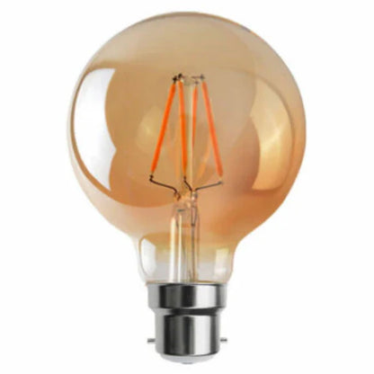 G95 B22 4W Dimmable Globe Vintage LED Retro Light Bulbs ~2989