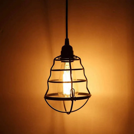 Wire Cage Guard Pendant Light