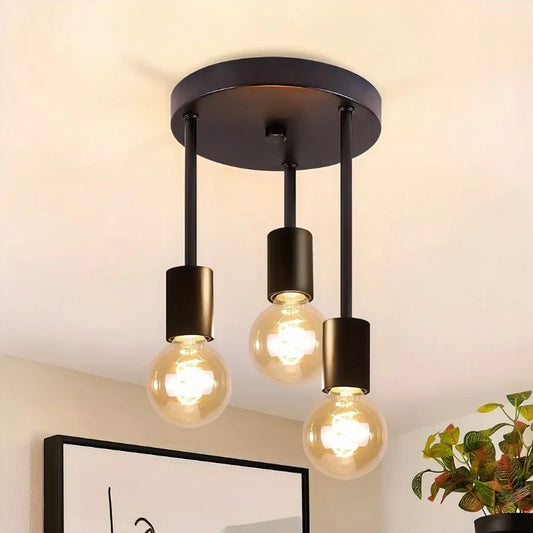 black pendant light