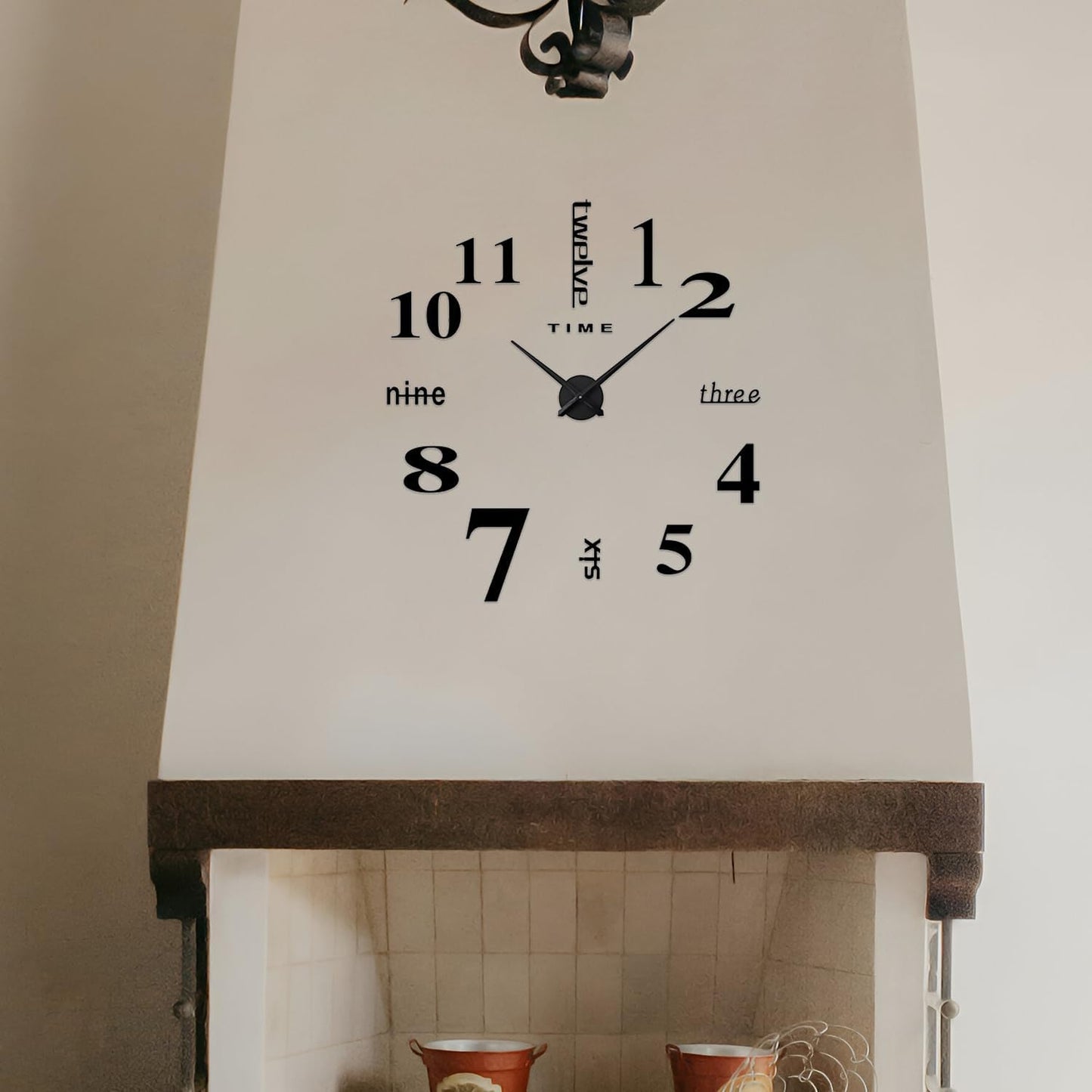 adjustable size kitchen large clocks