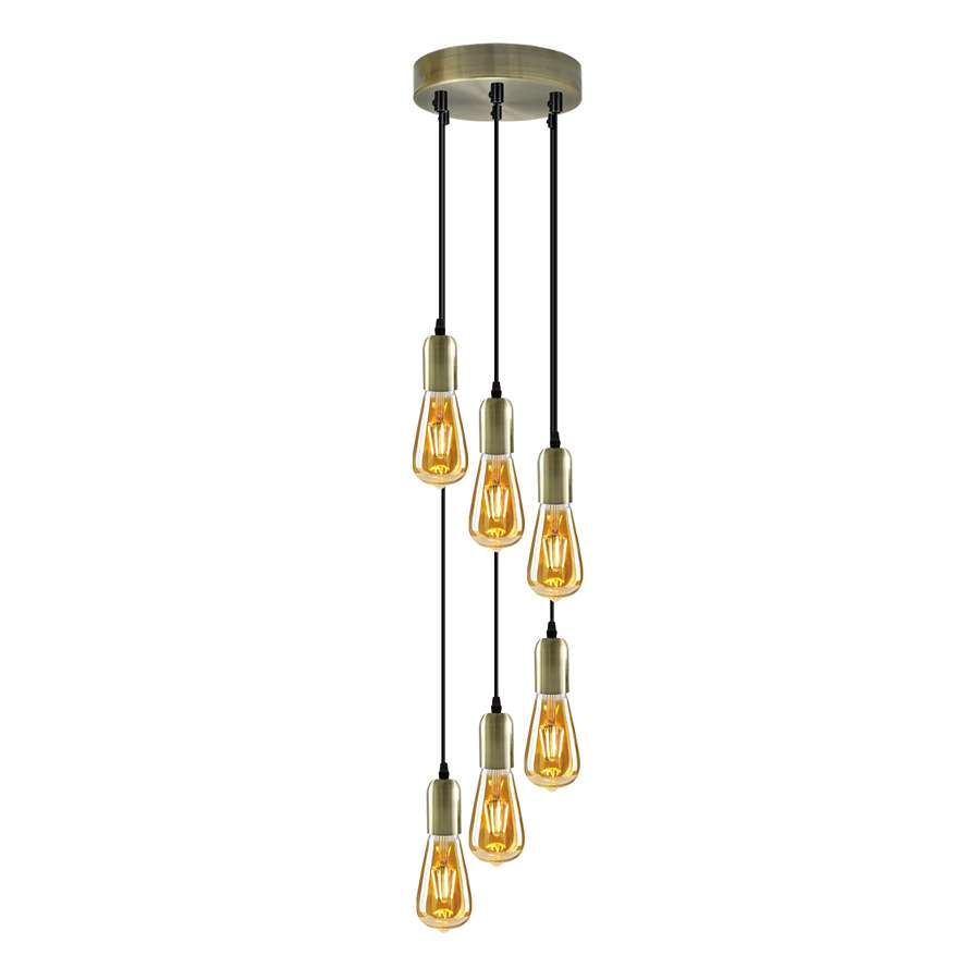 antique brass pendant light