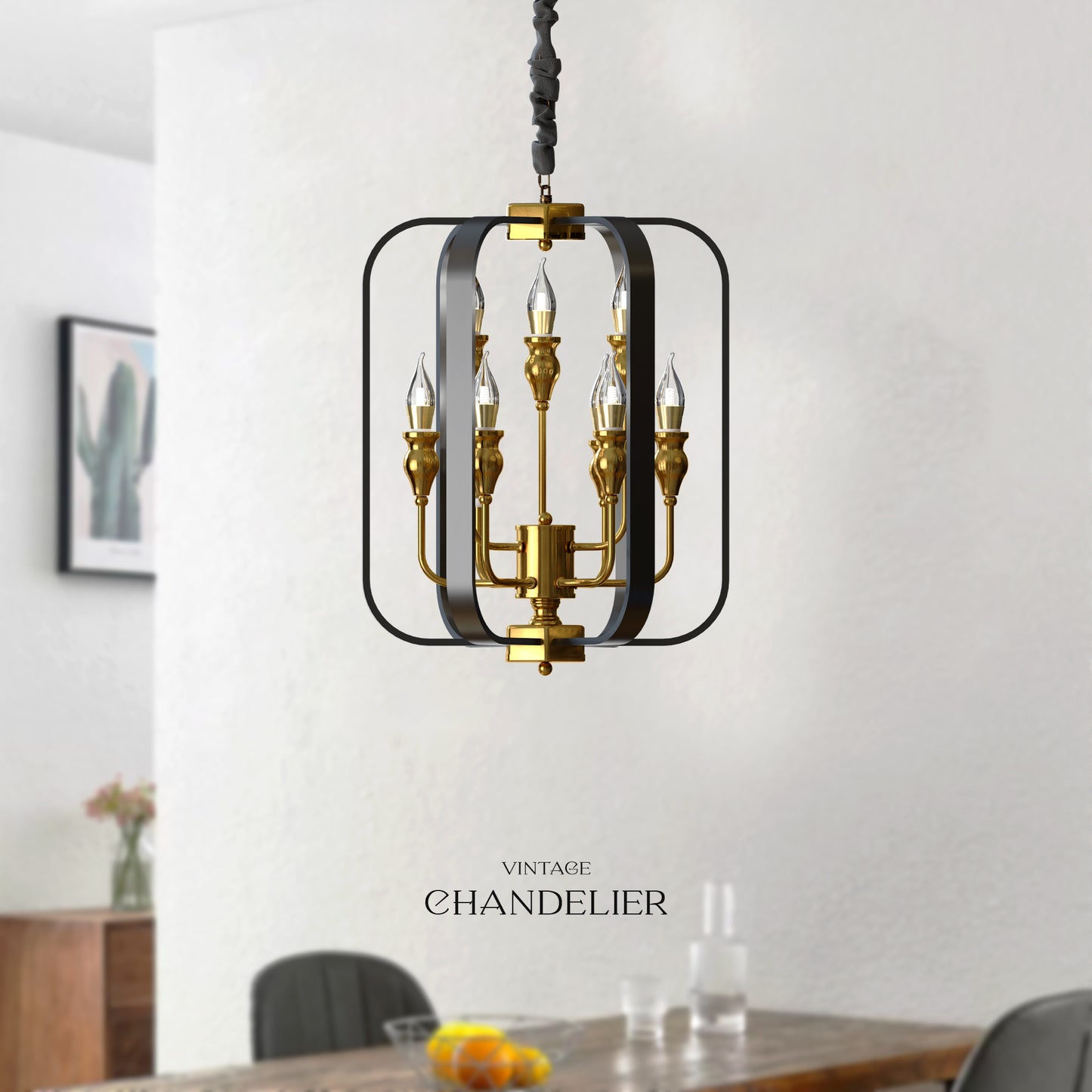 black and gold chandelier ceiling light