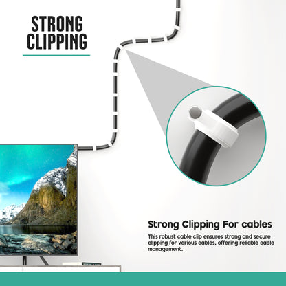 strong with steel cable clips