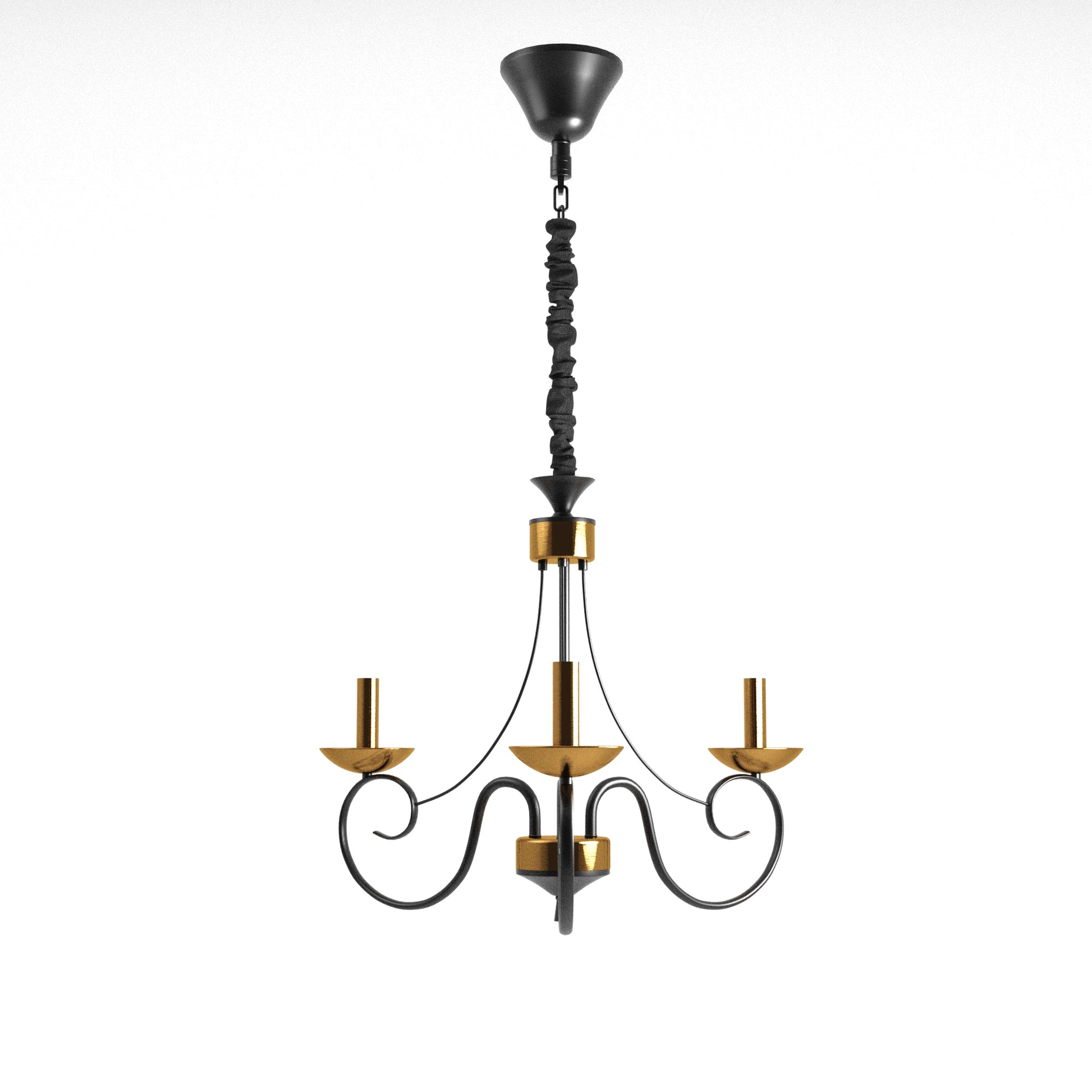 3 arm ceiling chandelier lamp