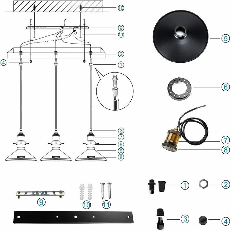 pendant light fitting