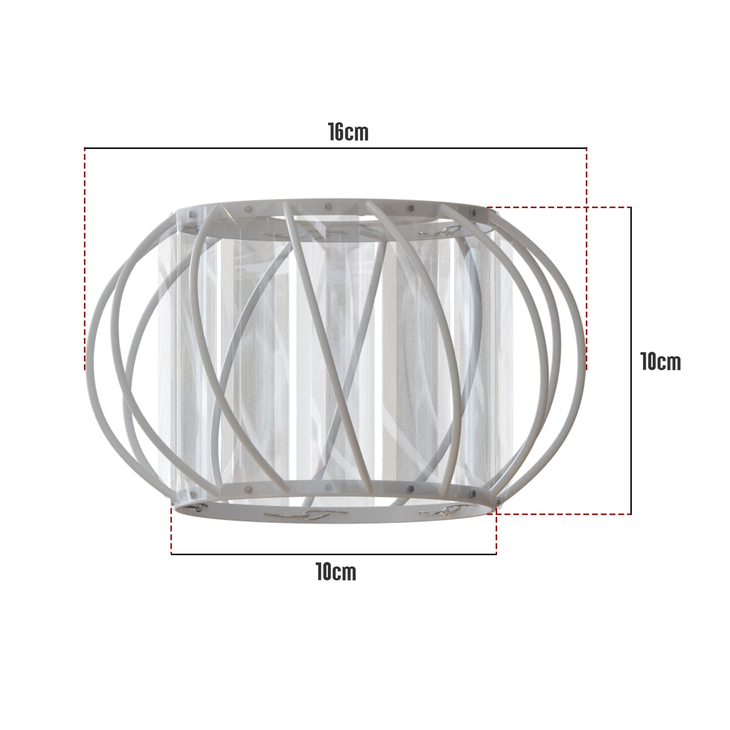 Crystal Glass Lamp Cage Ceiling Light Fixture Fitting Light Cage ~3762