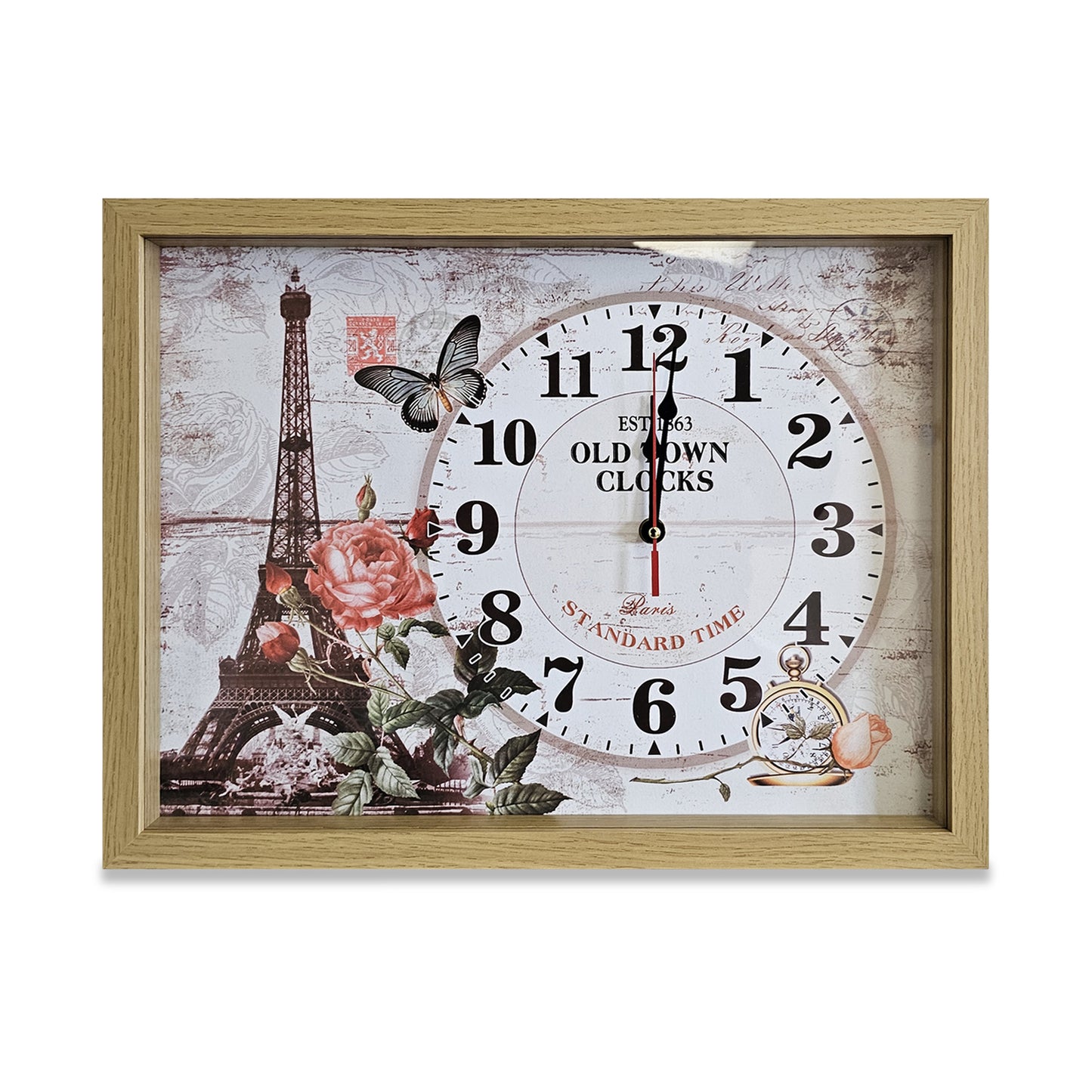 eiffel tower rectangle clocks