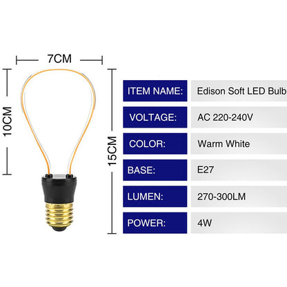 4W / 8W LED Light Soft Filament E27 Decorative Industrial Light~2128