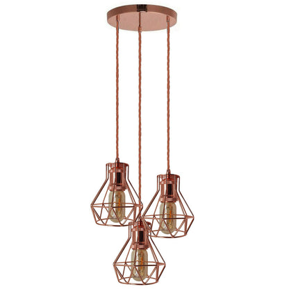 Vintage Industrial Cluster Pendant Lights~3925