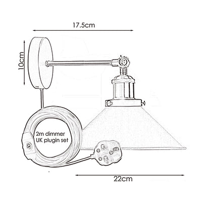 lounge wall lights size