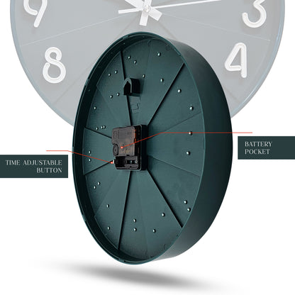 non ticking kitchen wall clocks