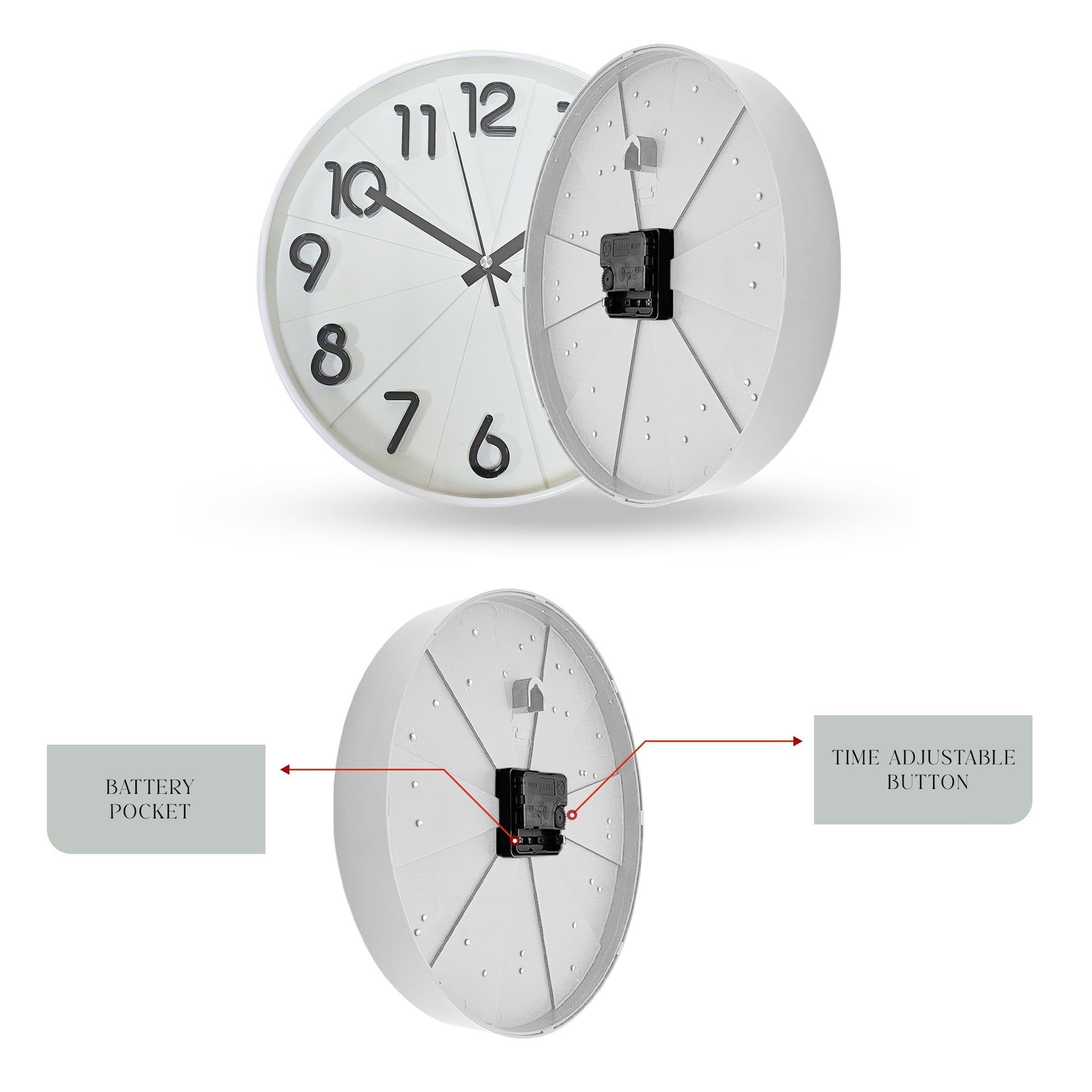 non ticking wall clock