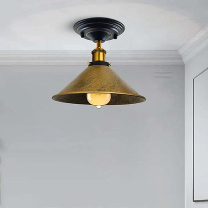 Metal Industrial Retro Light Fitting