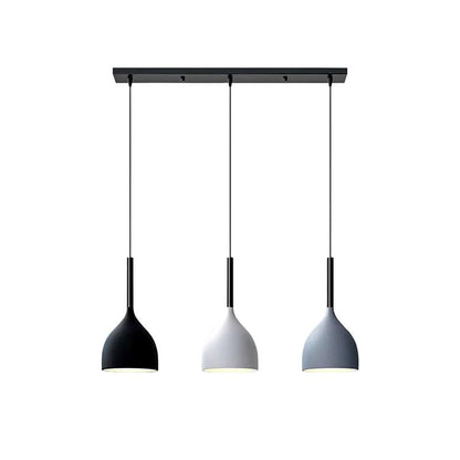 Modern 3 Way Matt Royal Design Pendant Light Finishing Shades