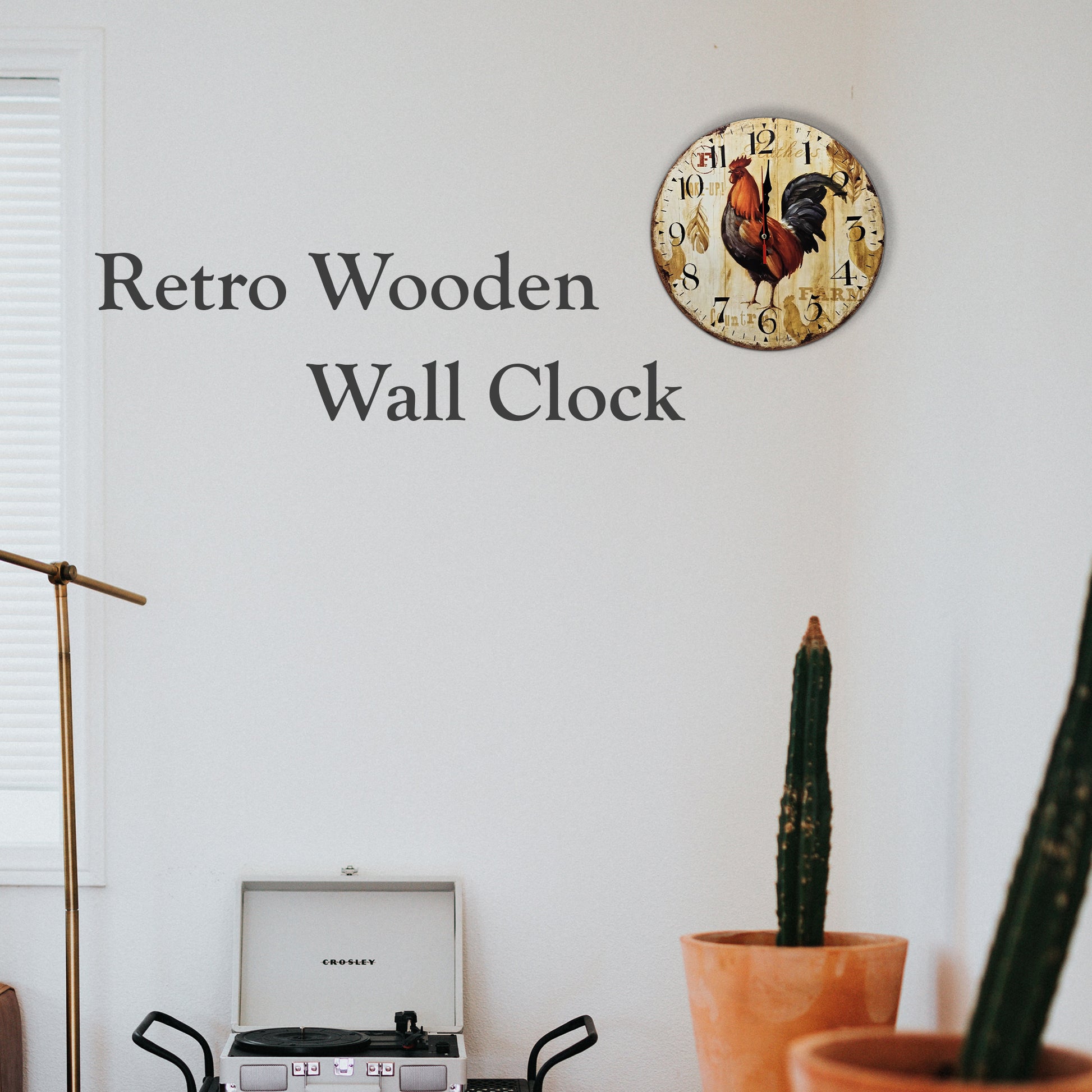 retro wooden kitchen wall clocks