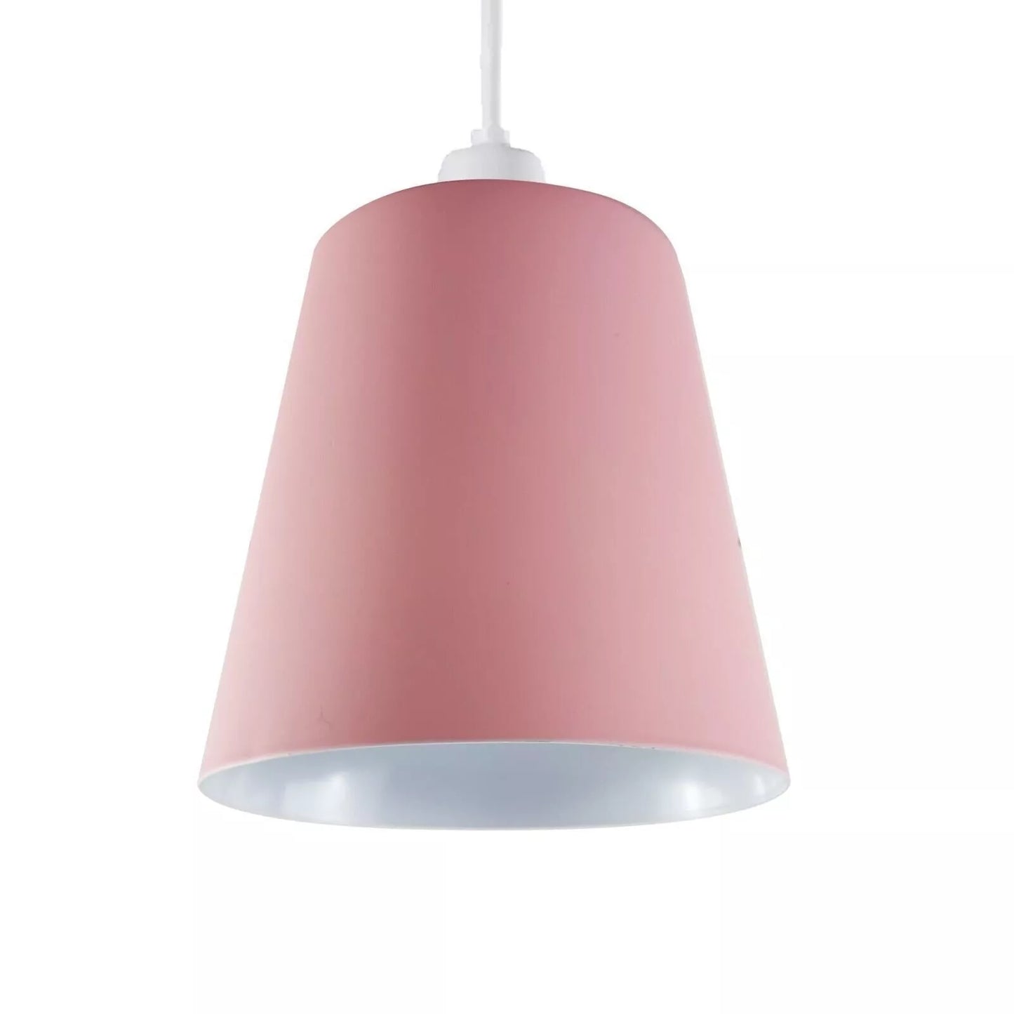 Retro Easy Fit Light Shade 13cm Metal E27 Pink Lampshade~2767