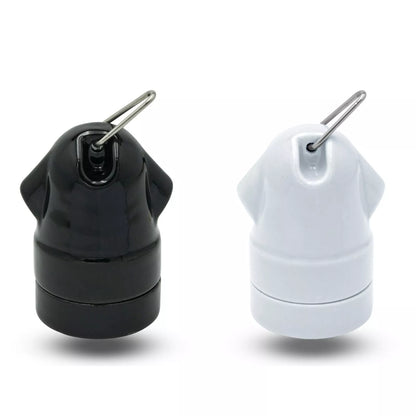 Black and White Bulb Socket Lamp Holder E27 Bulb Light Socket ~3293