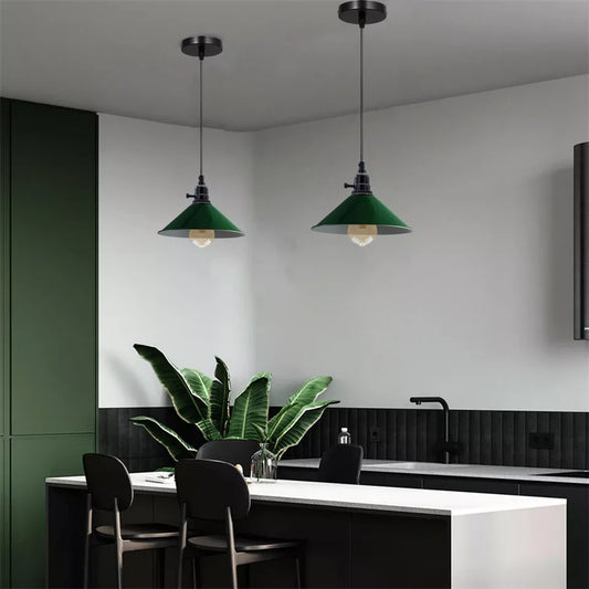 Pendant Light Modern Ceiling Green Lamp Shade~1224