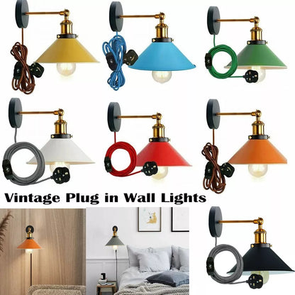 Antique Wall Lights Plug-in Wall Lamp~3509