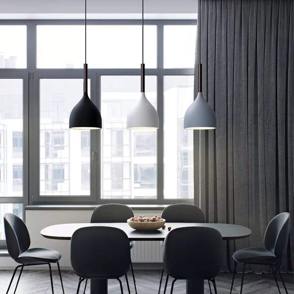 Modern 3 Way Matte Royal Design Pendant Light Finishing Shades~ 3082