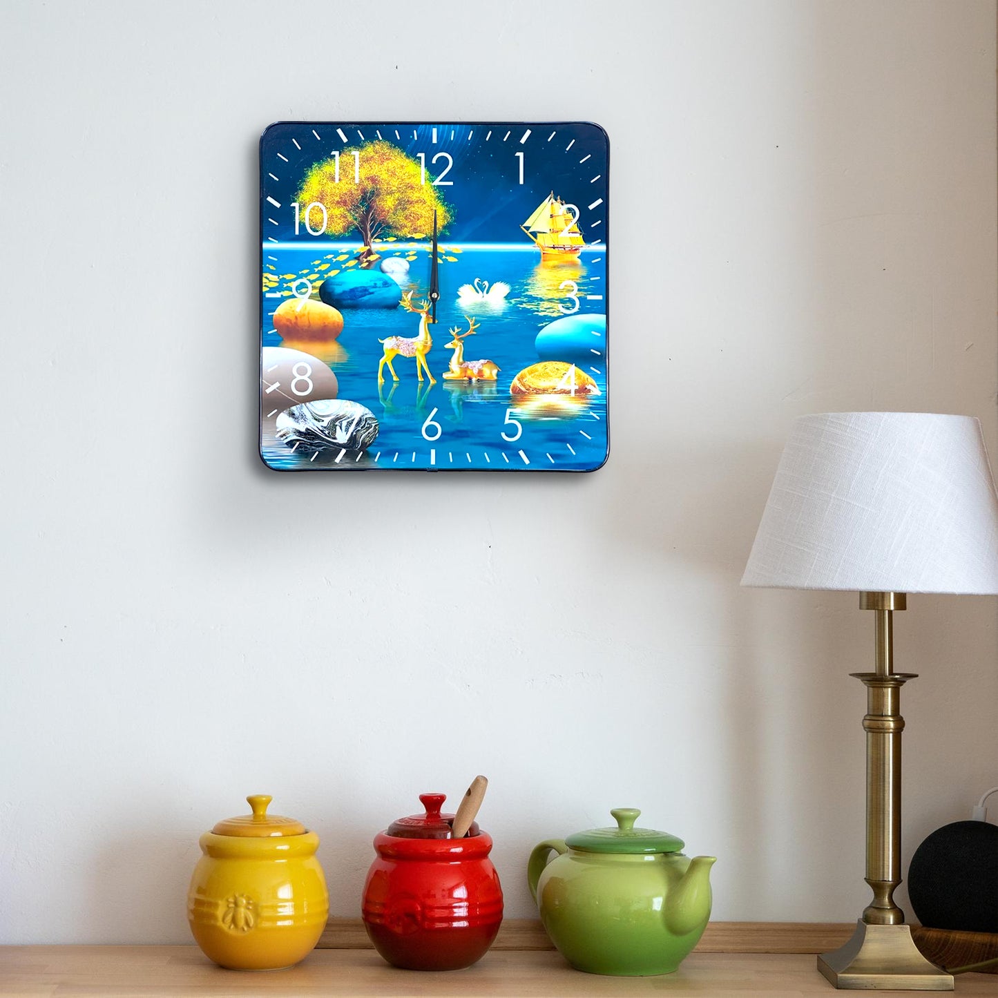 square wall clock