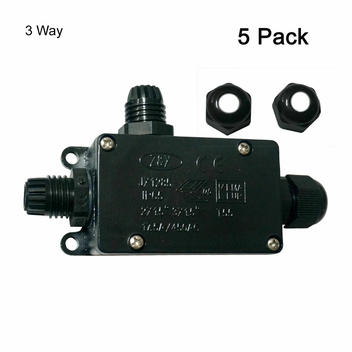 3-way water resistant wire connectors