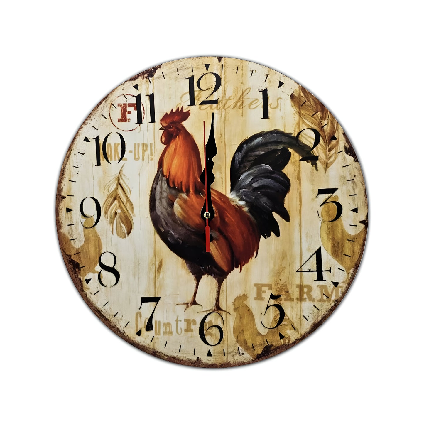 wooden wall clock