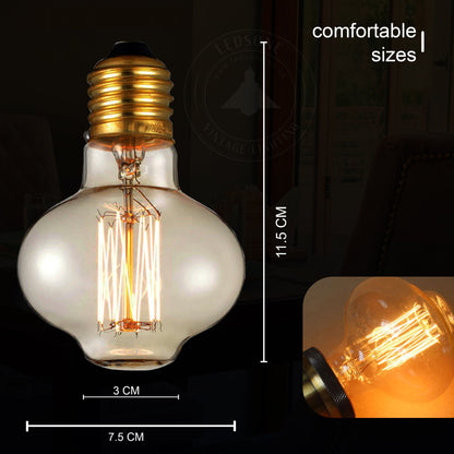 Mushroom E27 60W Dimmable Vintage Bowl Light Bulb.~2995