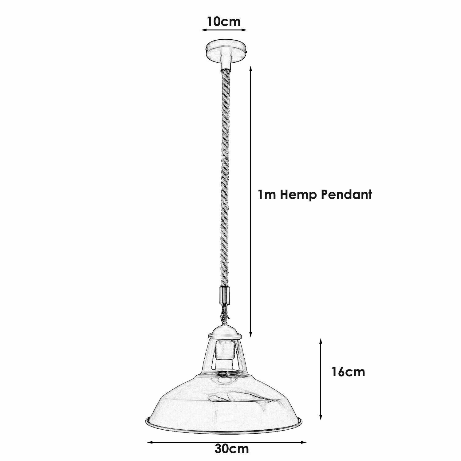 Yellow Industrial Hemp Rope Shade Barn Slotted Pendant Light-Size Image