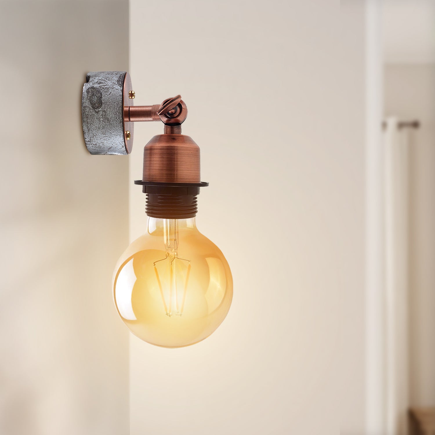 Bulb shop wall holder