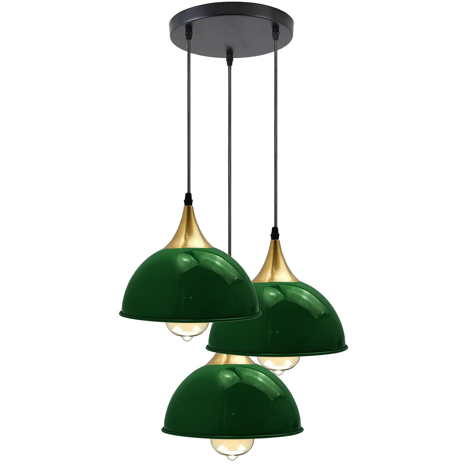 Emerald green shop pendant light