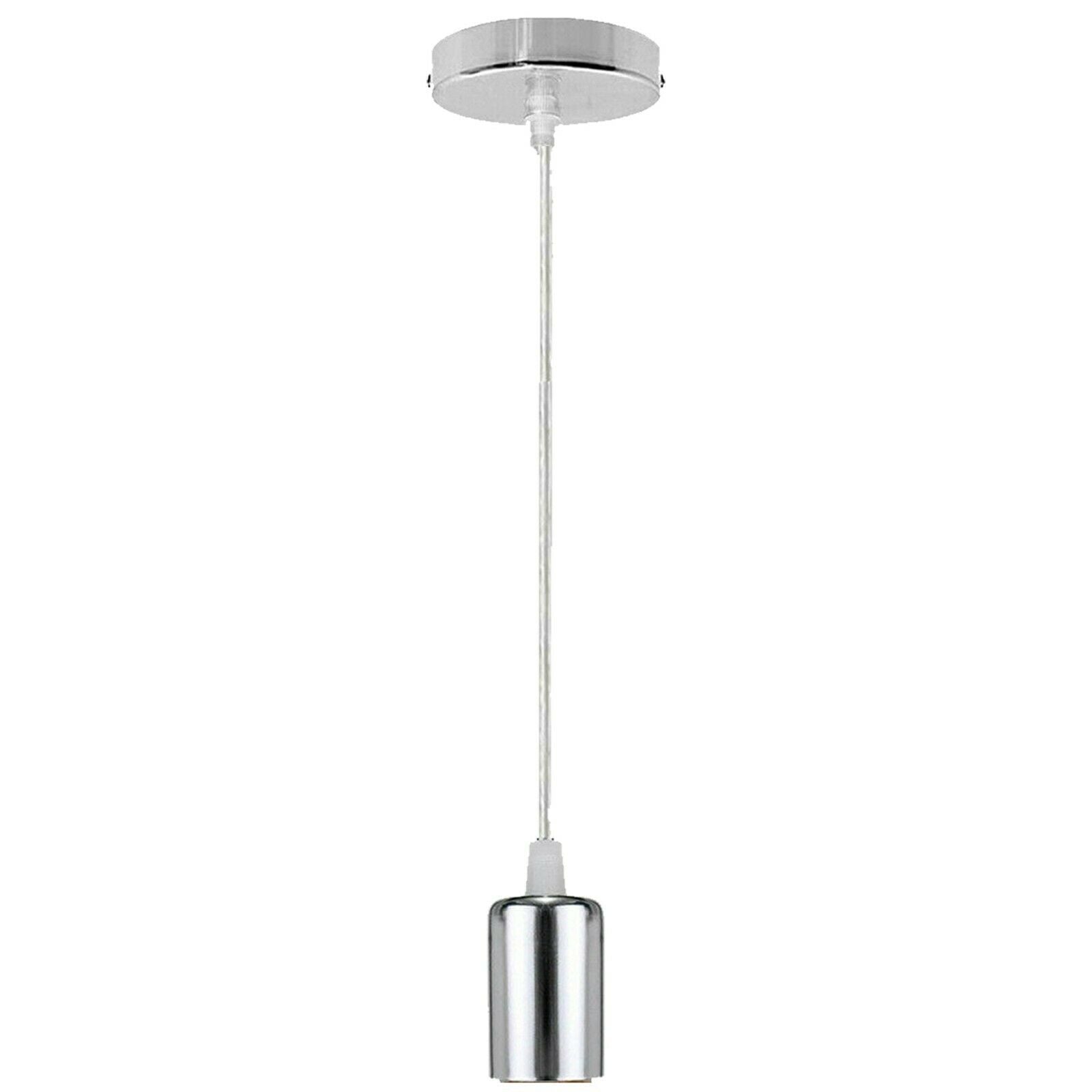 Chrome pendant lamp deals holder