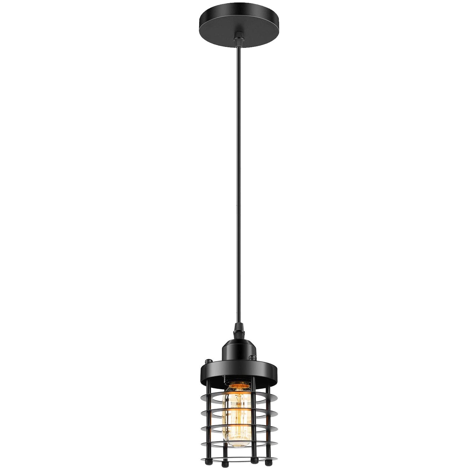 Round on sale cage light