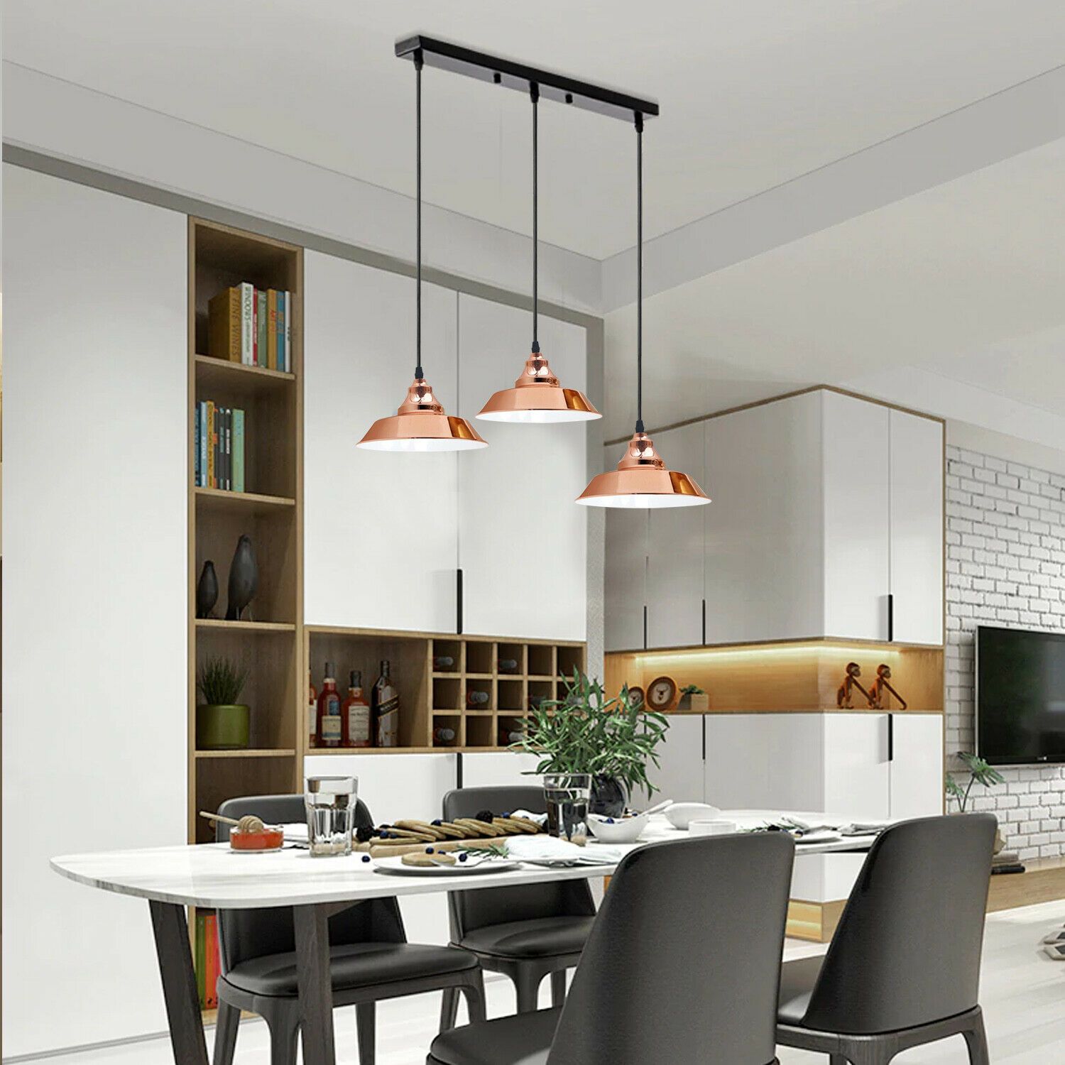 Rose gold lights on sale for kitchen