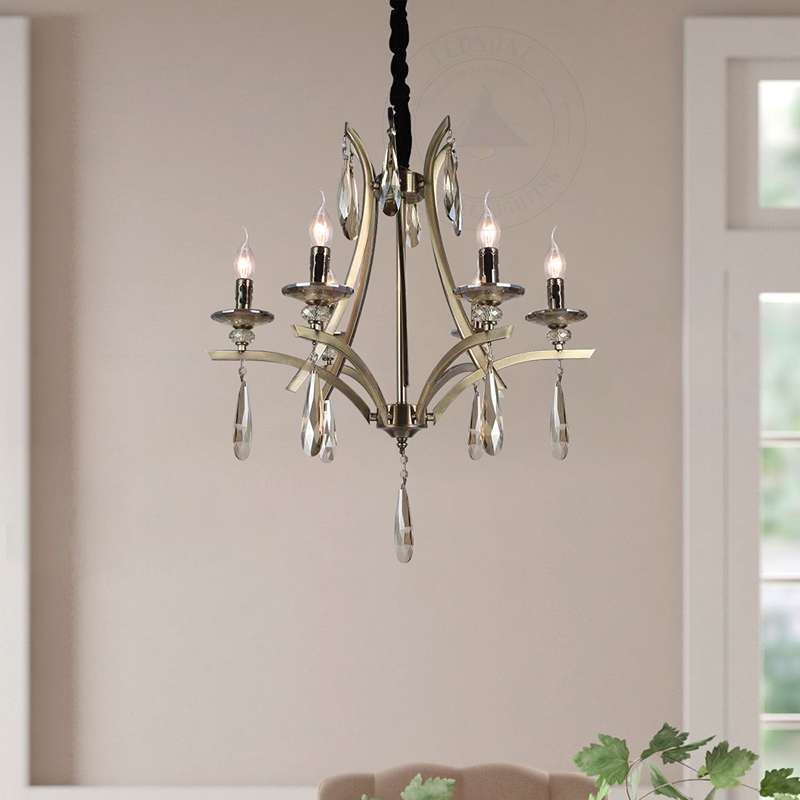 6-way crystal chandelier