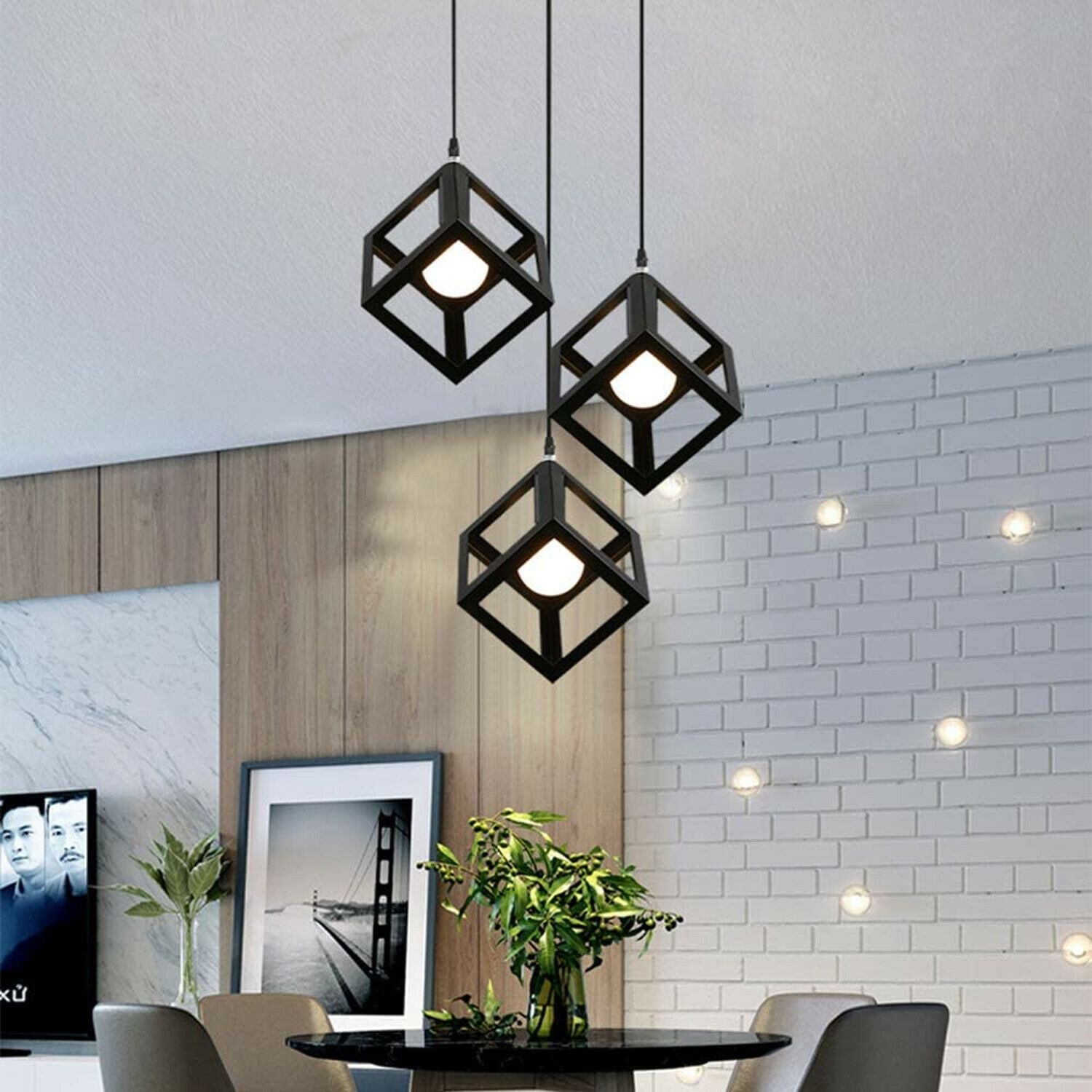 Square shaped store lamp shades