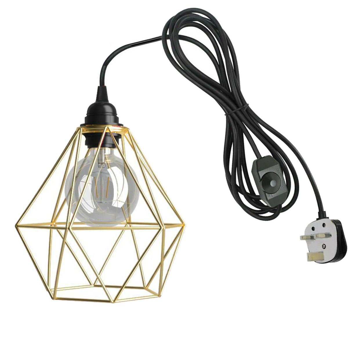 Gold cage online lamp