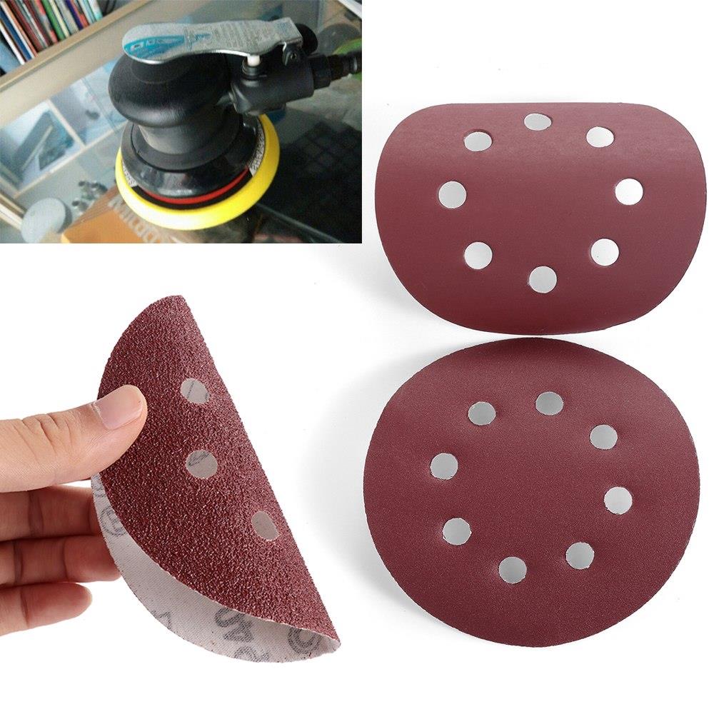 P-400 5 inch 8 Hole Sanding Discs Grind Paper Sanding Disc - Vintagelite