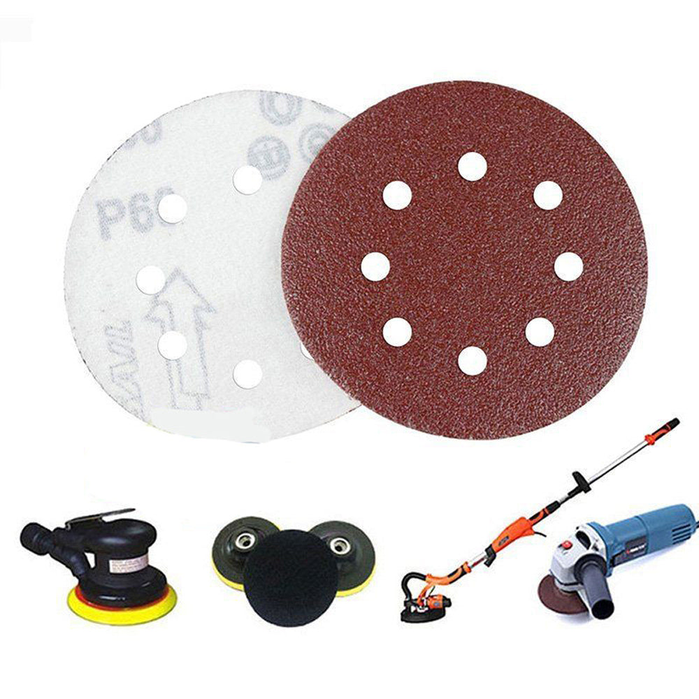 P-400 5 inch 8 Hole Sanding Discs Grind Paper Sanding Disc - Vintagelite