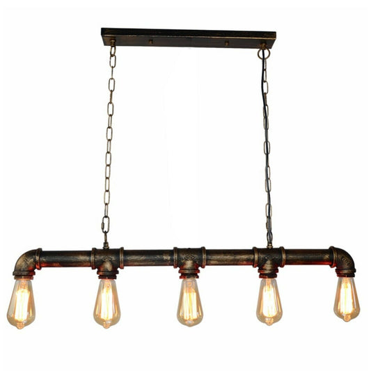 Industrial Vintage Ceiling Steampunk Metal Pipe Loft Pendant Light - Vintagelite