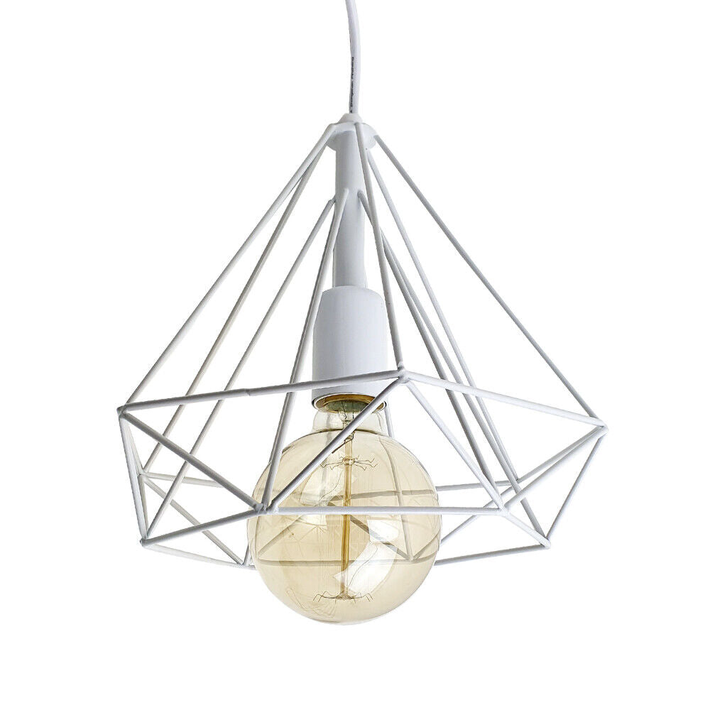 White cage Pendant lights