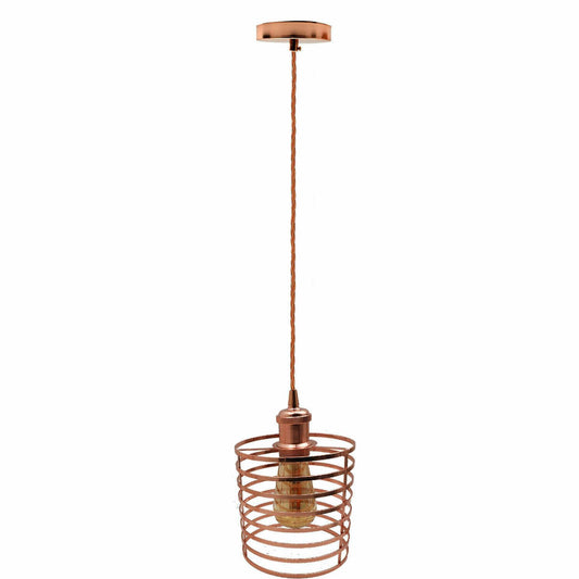 Pendant light Modern chandelier style ceiling lampshade metal rose gold - Vintagelite