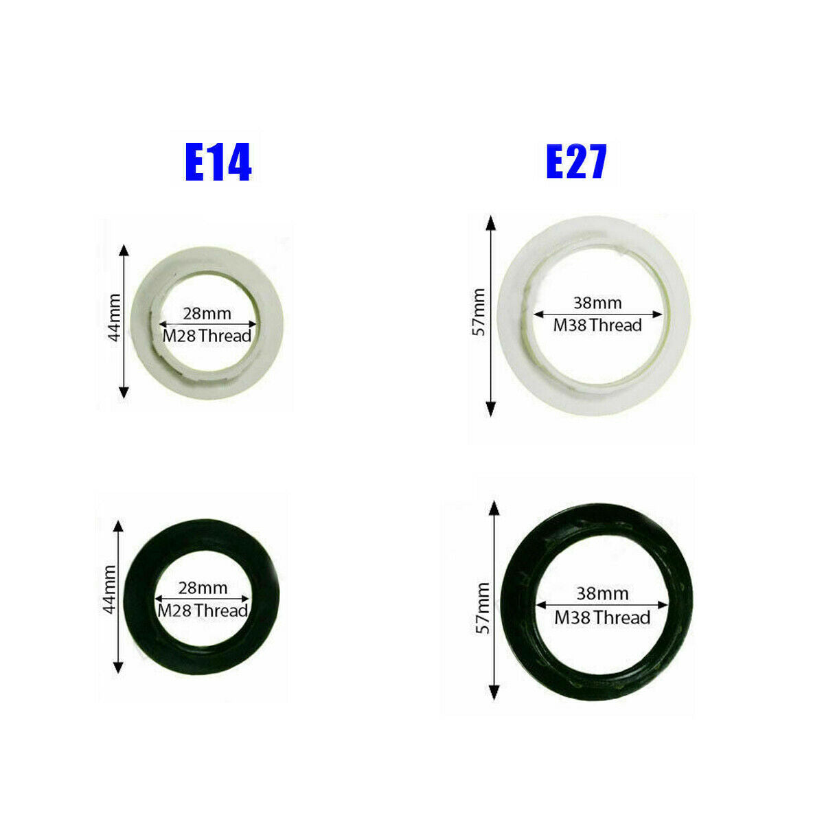 E27 lamp shop shade ring